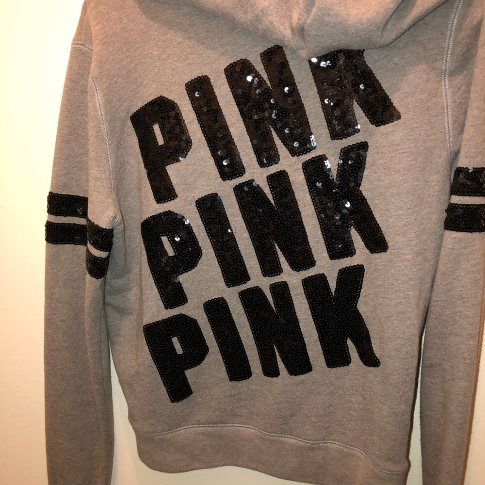 PINK Gray Jacket Size M